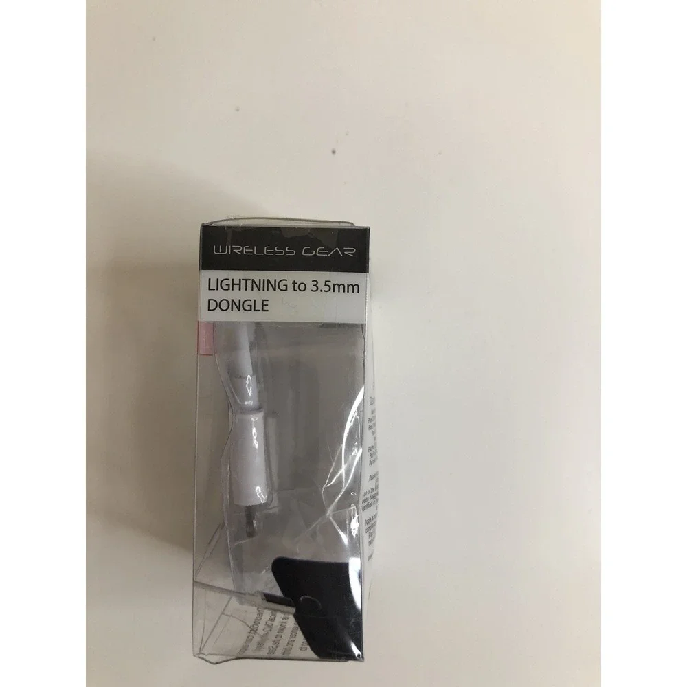 Wireless Gear 3.5mm 2F Headphone Adapter for‎ iPhone iPad #TB1119 (2-Pack)